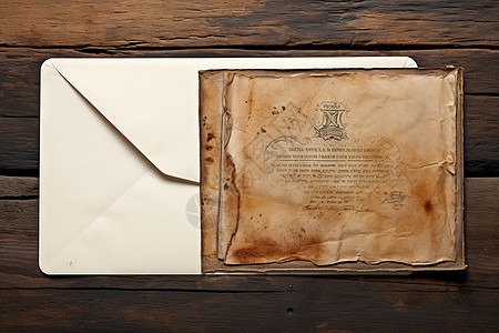 复古的信纸背景图片