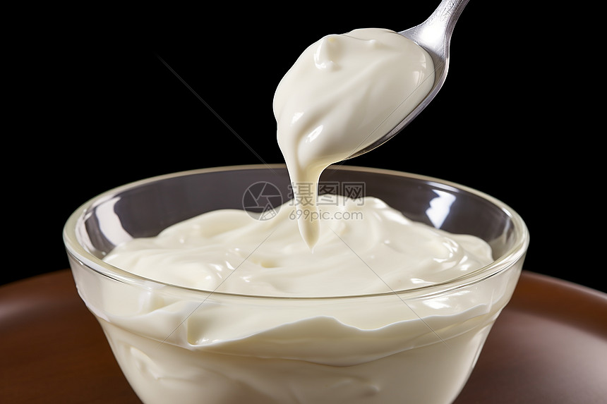 低脂的乳制品奶油图片
