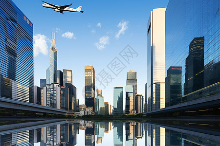 现代化都市的摩天大楼建筑图片