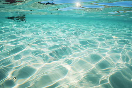 蔚蓝海水的度假小岛图片
