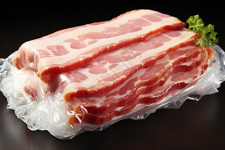 塑料袋中的猪肉图片