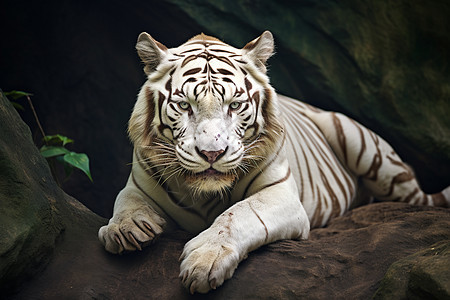 野生的白色老虎背景图片