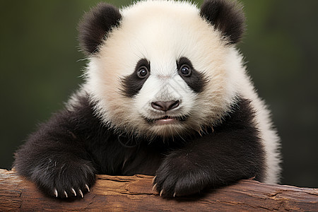 可爱的熊猫宝宝背景图片
