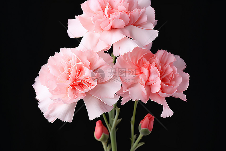 粉色花束图片