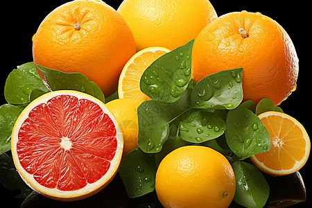 一堆橙子一堆柑橘水果背景