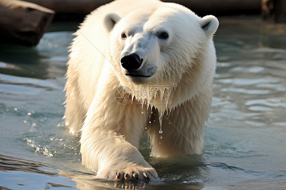 动物园里的北极熊图片