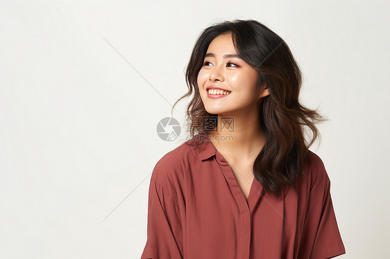 微笑中的亚洲美女图片