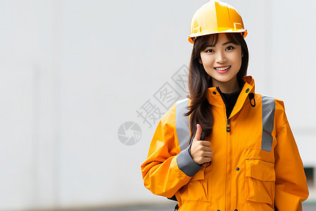 自信满满的亚洲女性程师图片