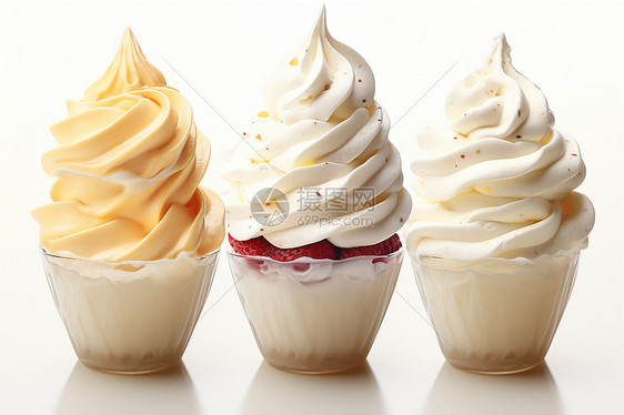 不同口味的冰淇淋图片