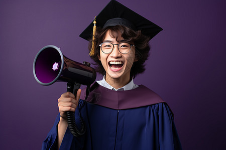 成功毕业的留学生背景图片