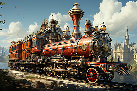 高速蒸汽机车图片