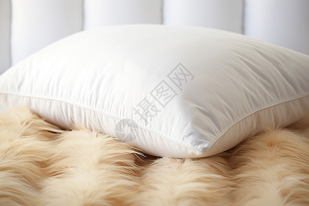 柔软白色枕头图片