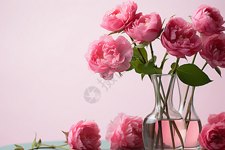 花瓶中娇艳的鲜花图片