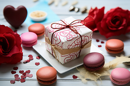食物礼盒浪漫的美食礼盒背景