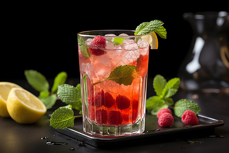 美味草莓汁新鲜的草莓汁背景