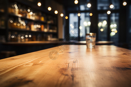 木桌与酒杯背景图片