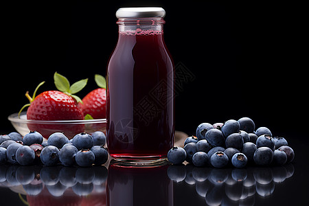 果醋蓝莓汁图片