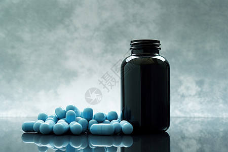 瓶子里的药丸高清图片下载-正版图片600839756-摄图网