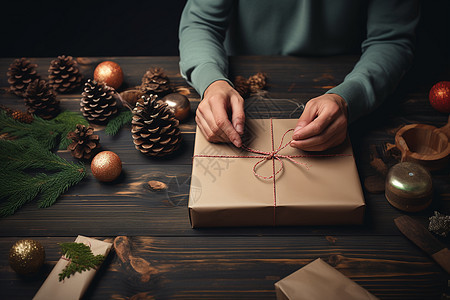 圣诞装饰与礼物包装图片