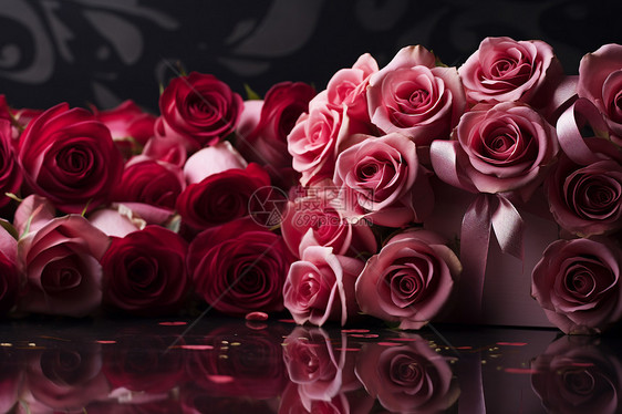 美丽的情人节玫瑰图片