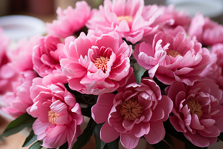 粉色的盛开花朵图片