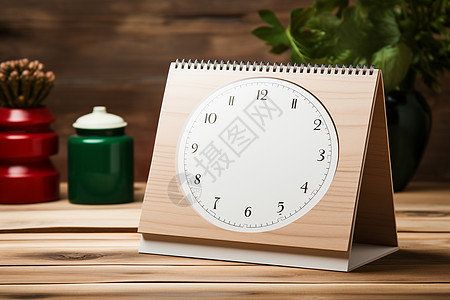 木质时钟模型背景