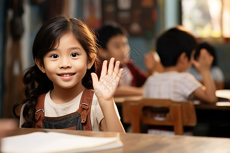 课堂中的小学生图片