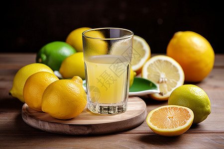 酸甜可口的柠檬果汁图片