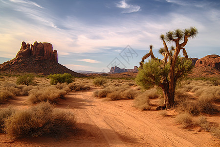 著名的沙漠景观背景图片
