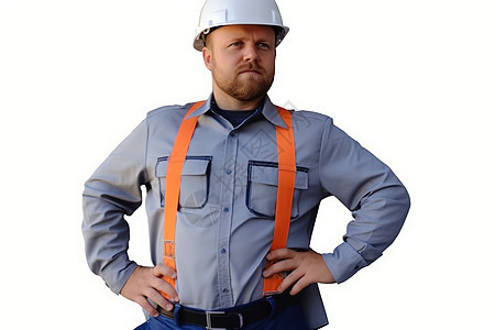 带安全头盔的建筑工人背景图片