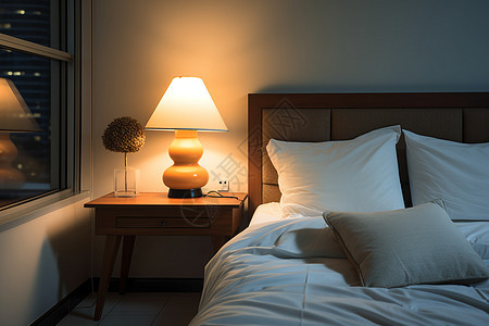 浪漫的卧室灯光图片