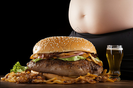 饮食过度背景图片