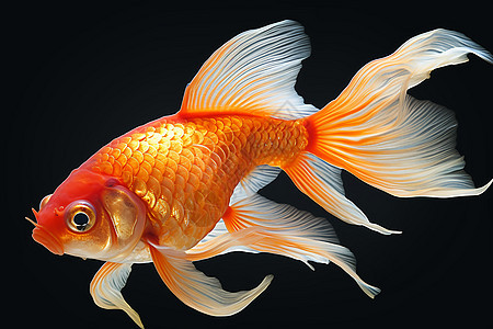 金鱼的优美动态图片