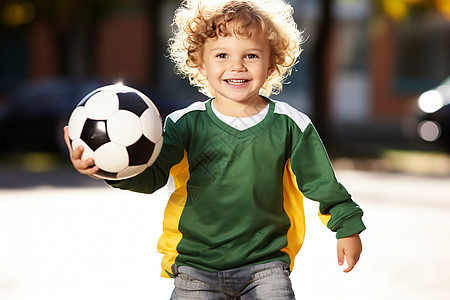 快乐的足球少年图片