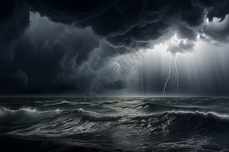 海上暴风雨图片