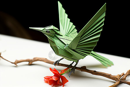 手工制作的纸鸟图片