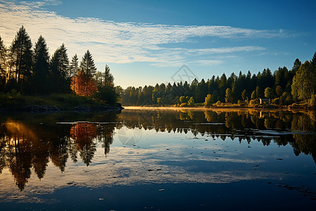 湖光山色的风景图片