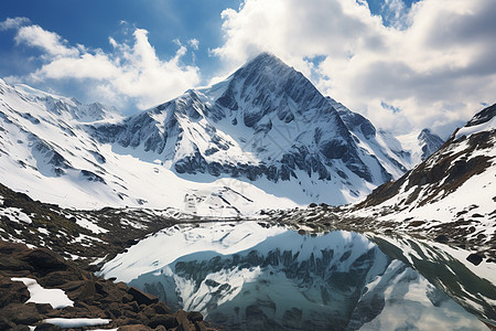 冰雪中的风景图片