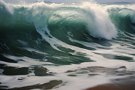 海洋里的巨浪图片