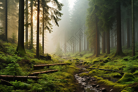 神秘的森林之旅图片