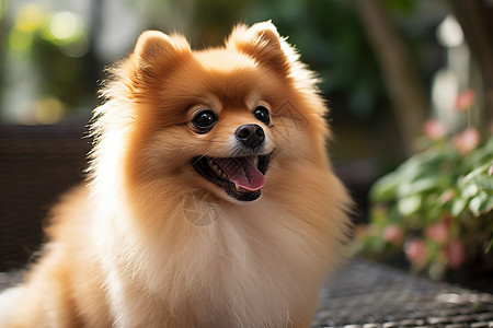 笑容可爱的博美犬图片