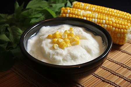 健康饮食的玉米粥图片