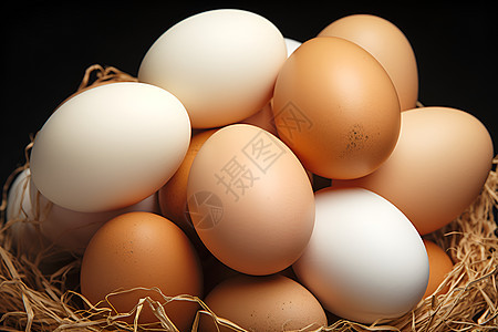 营养丰富的鸡蛋背景图片