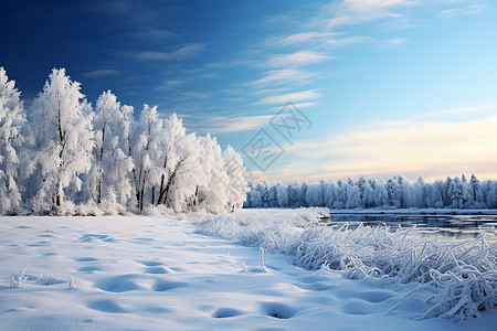 冬日童话背景图片