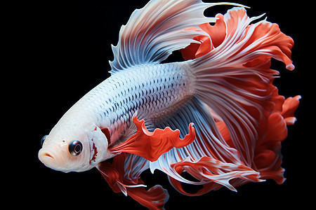 白红相间的鱼背景图片