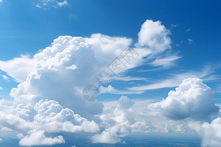 云海的美丽景观背景图片
