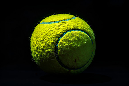 黑暗中的网球图片