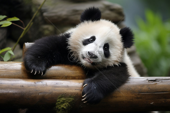 熊猫微笑着图片