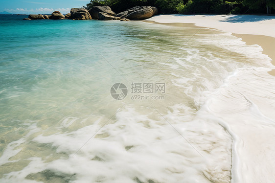 碧海蓝天风景图片