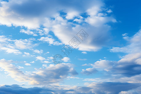 蓝天穹顶飘云朵朵图片